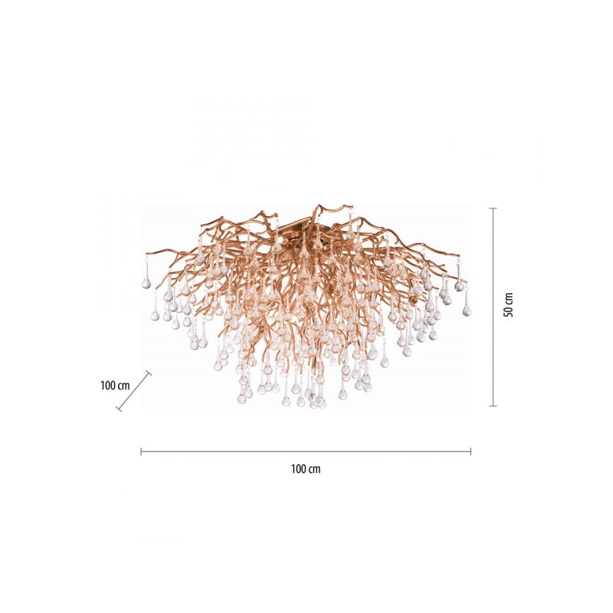 Paul Neuhaus 8092-11 - Iluminação de teto ICICLE 14xG9/40W/230V