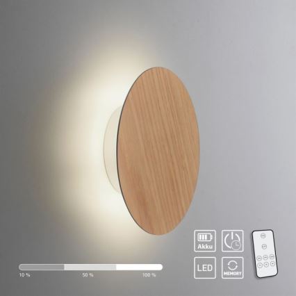 Paul Neuhaus 8152-79 - Iluminação de parede LED com regulação PUNTUA LED/1W/3,7V 2200 mAh + comando