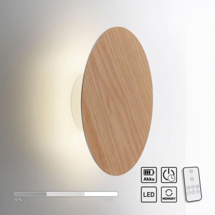 Paul Neuhaus 8153-79 - Iluminação de parede LED com regulação PUNTUA LED/1,3W/3,7V 2200 mAh + comando