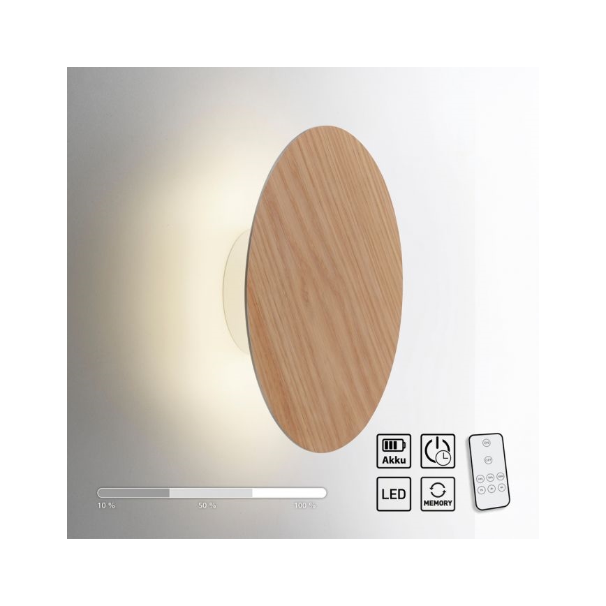 Paul Neuhaus 8153-79 - Iluminação de parede LED com regulação PUNTUA LED/1,3W/3,7V 2200 mAh + comando