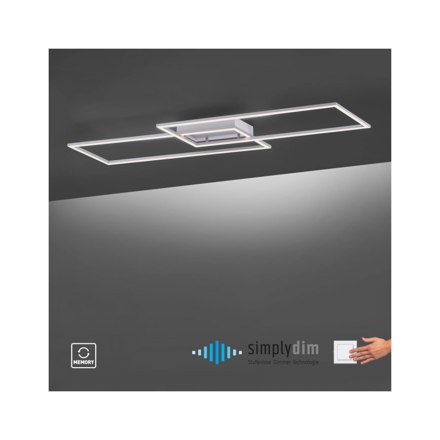 Paul Neuhaus 8194-55 - Candelabro fixo LED com regulação INIGO 2xLED/20W/230V