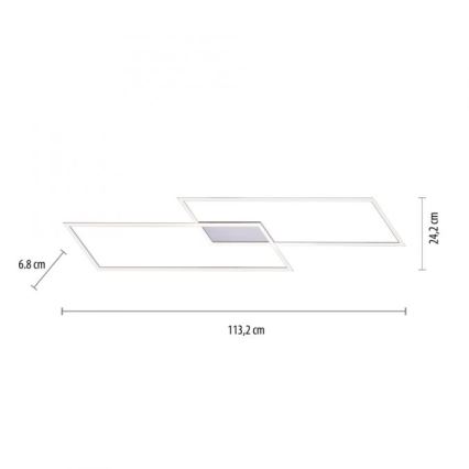 Paul Neuhaus 8194-55 - Candelabro fixo LED com regulação INIGO 2xLED/20W/230V