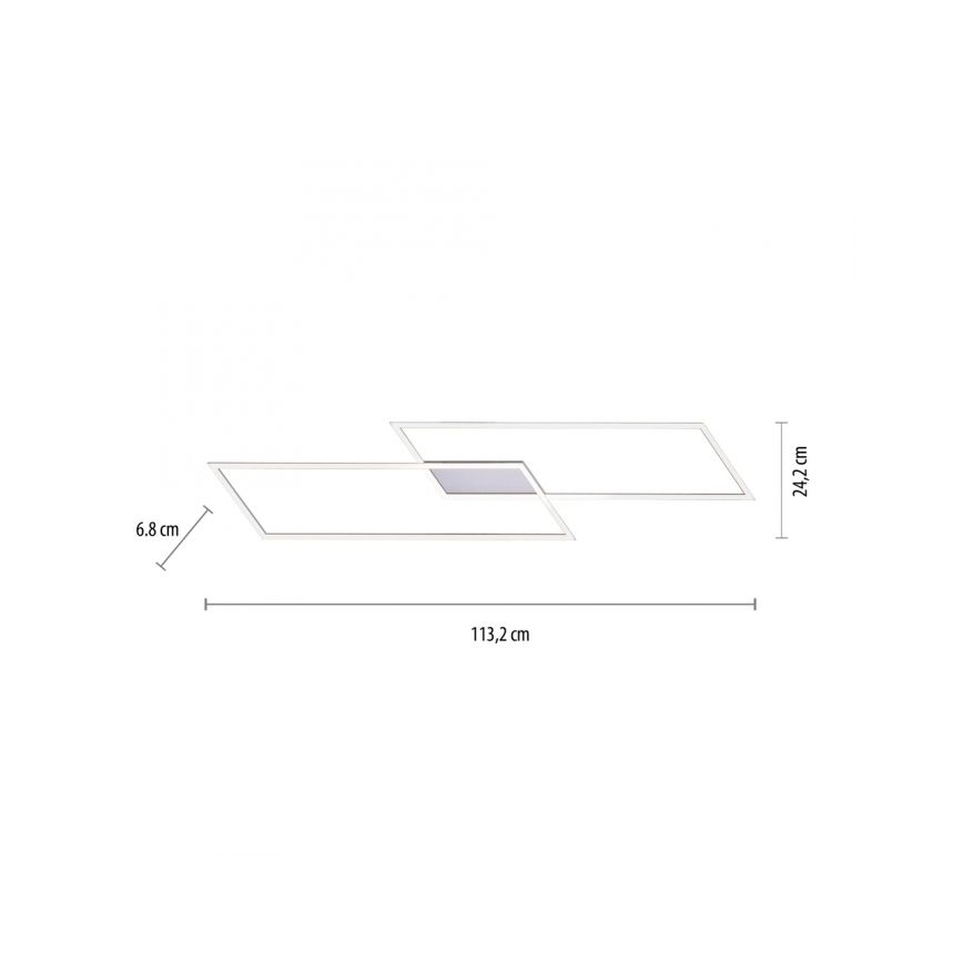 Paul Neuhaus 8194-55 - Candelabro fixo LED com regulação INIGO 2xLED/20W/230V