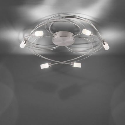 Paul Neuhaus 8250-55 - Candelabro montado à superfície LED com regulação NELIA 6xLED/3W/230V