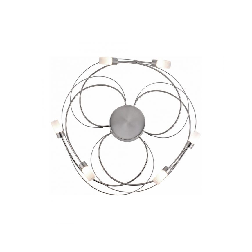 Paul Neuhaus 8250-55 - Candelabro montado à superfície LED com regulação NELIA 6xLED/3W/230V
