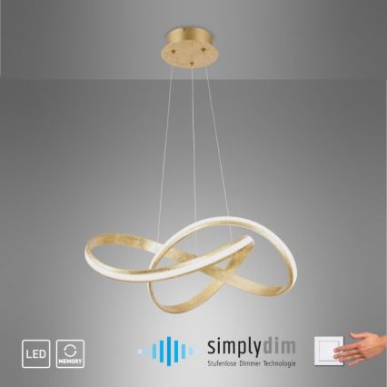 Paul Neuhaus 8291-12 - Candeeiro suspenso LED com regulação MELINDA LED/30W/230V
