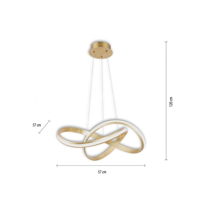 Paul Neuhaus 8291-12 - Candeeiro suspenso LED com regulação MELINDA LED/30W/230V