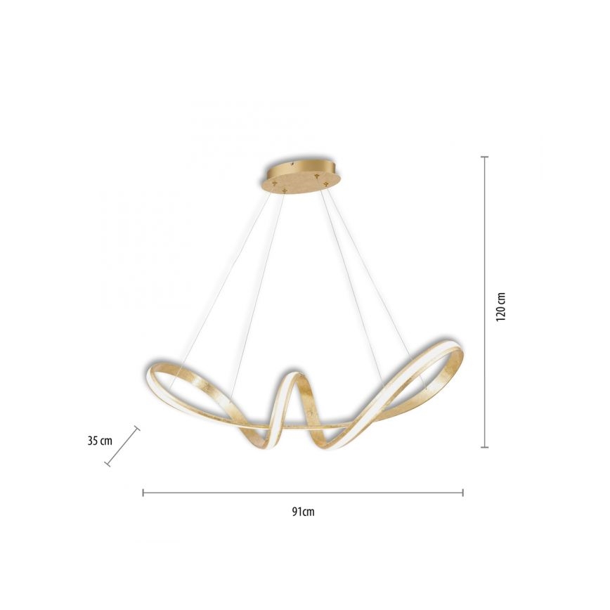 Paul Neuhaus 8292-12 - Candeeiro suspenso LED com regulação MELINDA LED/38W/230V