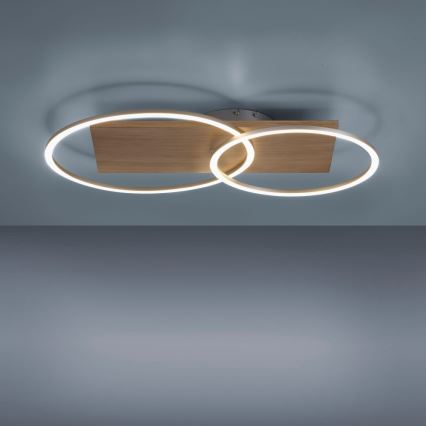Paul Neuhaus 8329-79 - Candelabro LED integrado com regulação PALMA LED/26W/230V 2700-5000K pinho + comando
