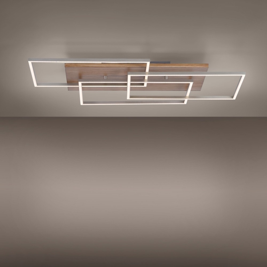 Paul Neuhaus 8330-79 - Candelabro LED integrado com regulação PALMA 3xLED/12W/230V pinho + comando