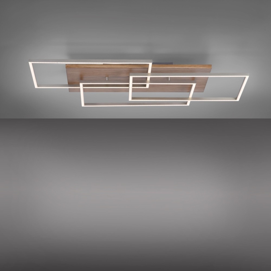 Paul Neuhaus 8330-79 - Candelabro LED integrado com regulação PALMA 3xLED/12W/230V pinho + comando