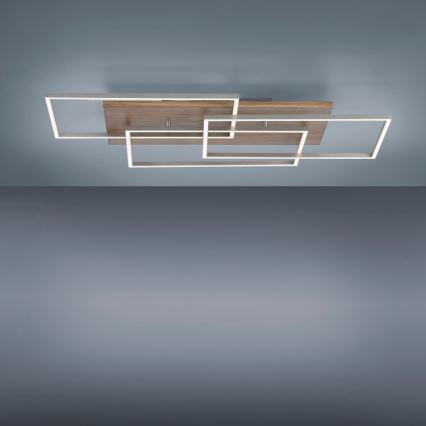 Paul Neuhaus 8330-79 - Candelabro LED integrado com regulação PALMA 3xLED/12W/230V pinho + comando