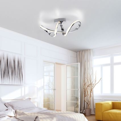 Paul Neuhaus 8331-17 - Candeeiro integrado LED com regulação MELINDA LED/30W/230V cromado brilhante