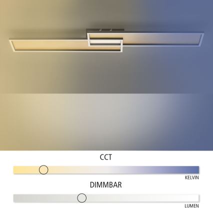 Paul Neuhaus 8371-18 - Candeeiro de teto com regulação de intensidade AMARA LED/40W/230V + CR