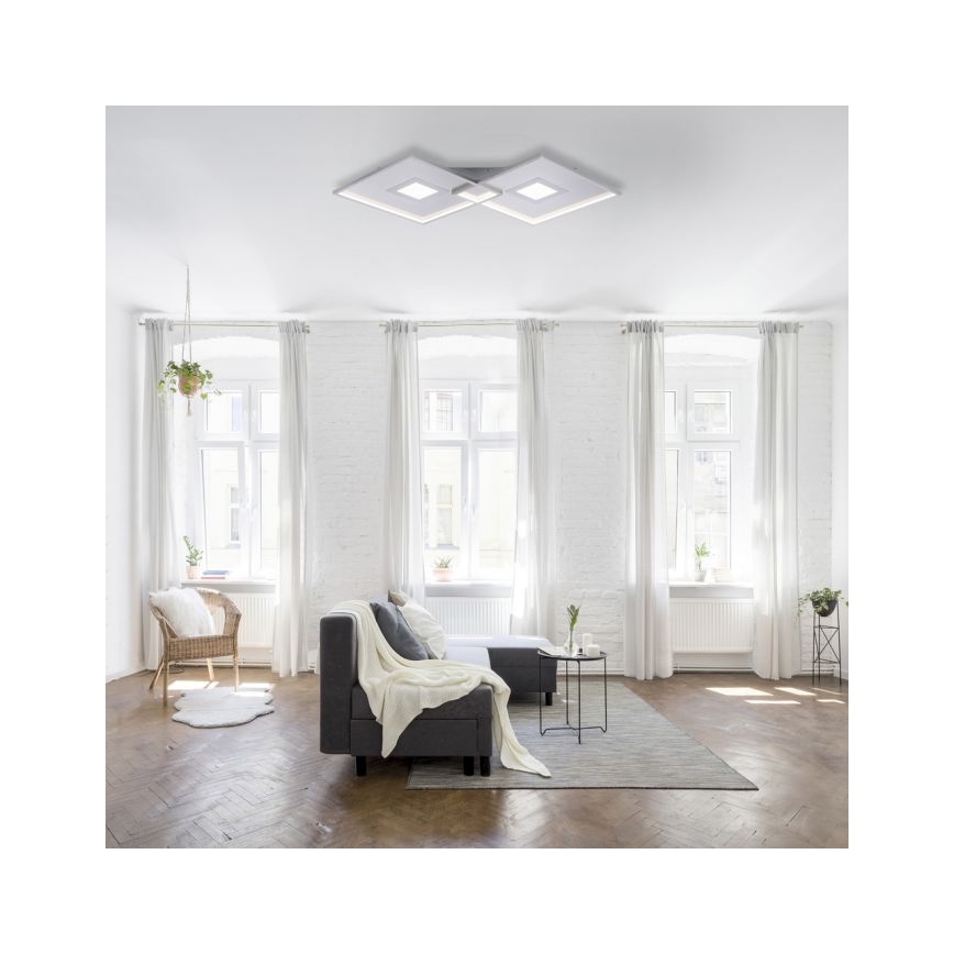 Paul Neuhaus 8378-55 - Iluminação de teto LED com regulação AMARA LED/45W/230V cromado brilhante + comando