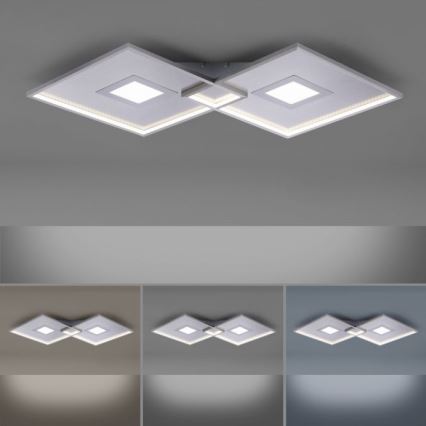 Paul Neuhaus 8378-55 - Iluminação de teto LED com regulação AMARA LED/45W/230V cromado brilhante + comando