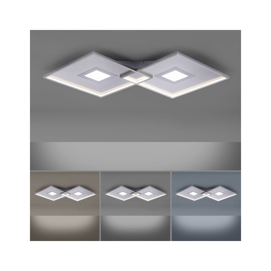 Paul Neuhaus 8378-55 - Iluminação de teto LED com regulação AMARA LED/45W/230V cromado brilhante + comando