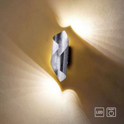 Paul Neuhaus 9030-21 - Iluminação de parede LED NEVIS LED/6W/230V prateada