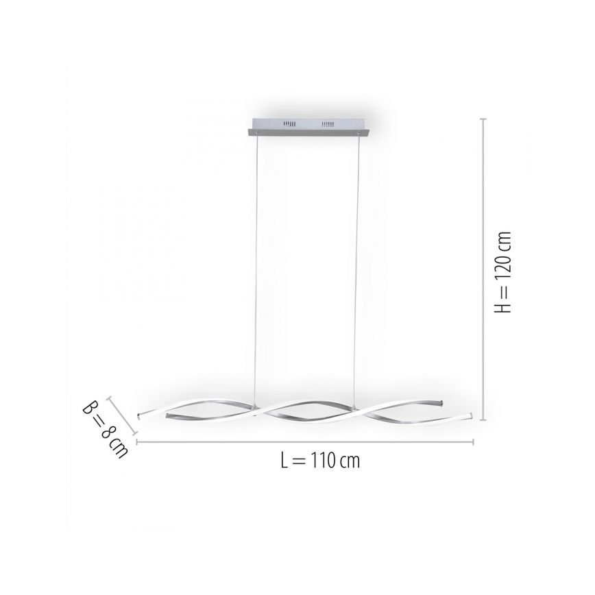 Paul Neuhaus 9142-55 - Candelabro suspenso LED com regulação POLINA 2xLED/10,2W/230V