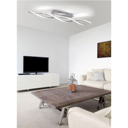 Paul Neuhaus 9143-55 - Candelabro montado à superfície LED com regulação POLINA 2xLED/10,2W/230V