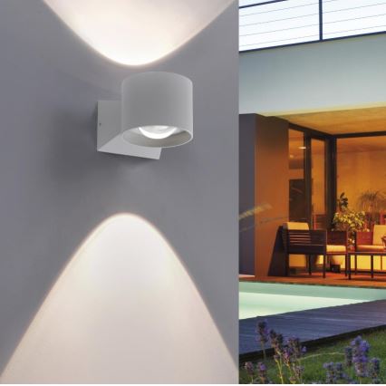Paul Neuhaus 9441-21 - Iluminação de parede exterior LED TIMO 2xLED/2W/230V IP54