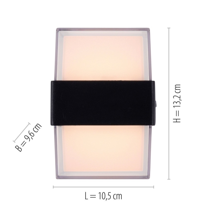 Paul Neuhaus 9480-13 - Iluminação de parede exterior LED CARA LED/8W/230V IP44