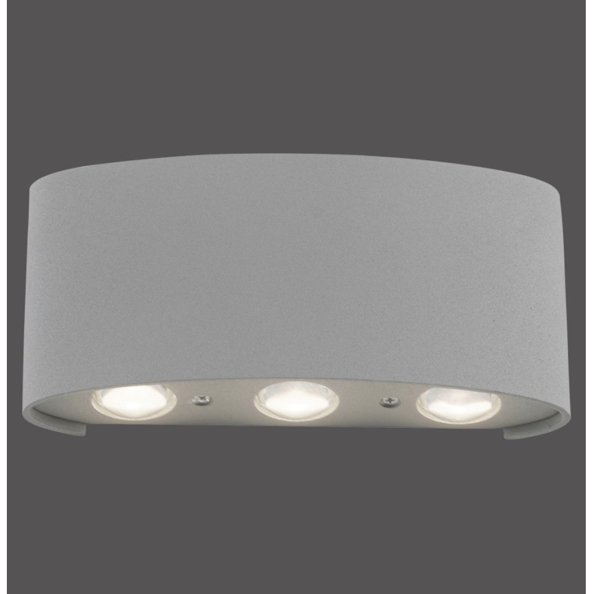 Paul Neuhaus 9488-21 - Iluminação de parede exterior LED CARLO 6xLED/0,8W/230V IP54