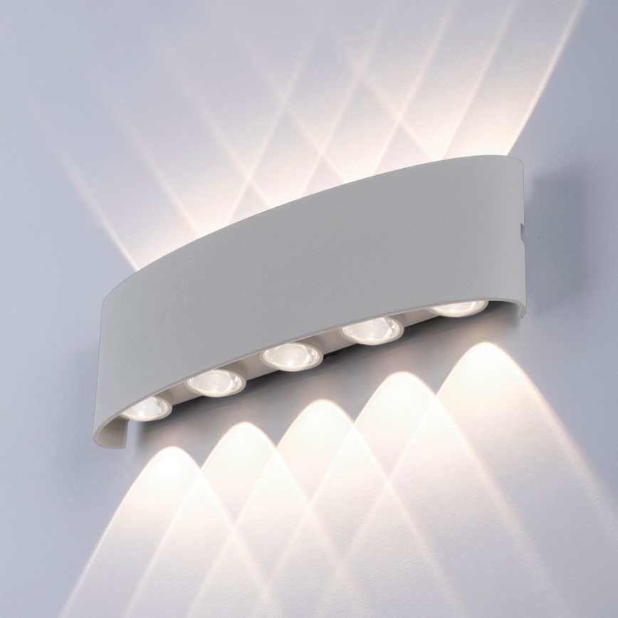 Paul Neuhaus 9489-21- Iluminação de parede exterior LED CARLO 10xLED/0,8W/230V IP54