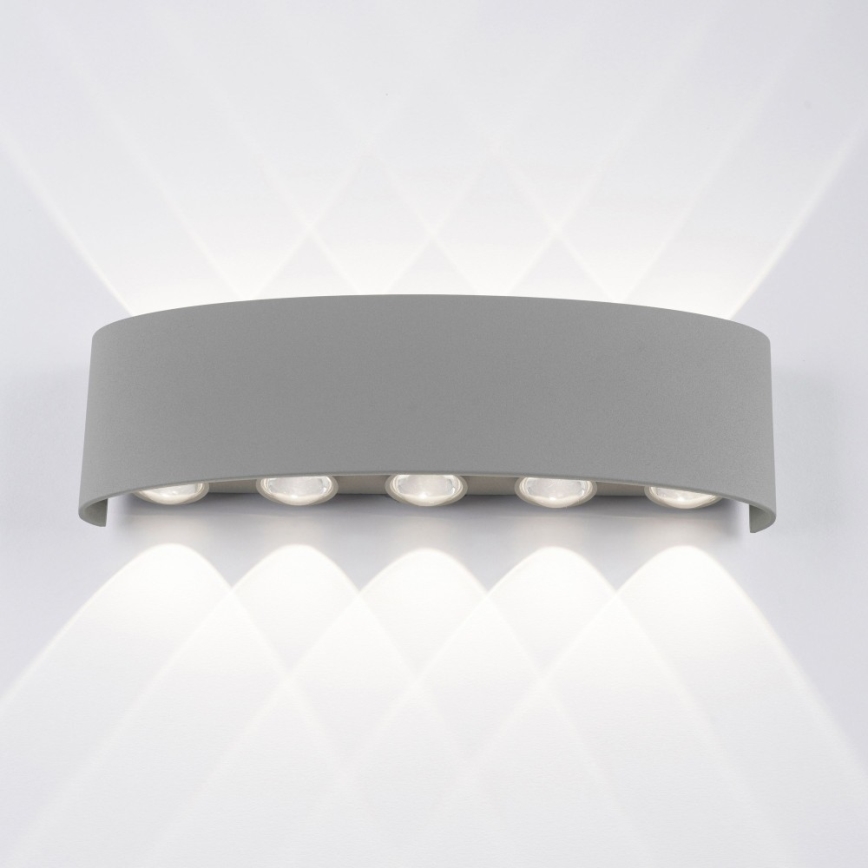 Paul Neuhaus 9489-21- Iluminação de parede exterior LED CARLO 10xLED/0,8W/230V IP54