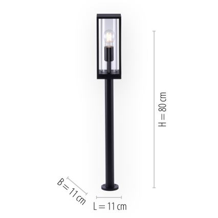 Paul Neuhaus 9497-13 - Candeeiro exterior EMIL 1xE27/60W/230V IP44