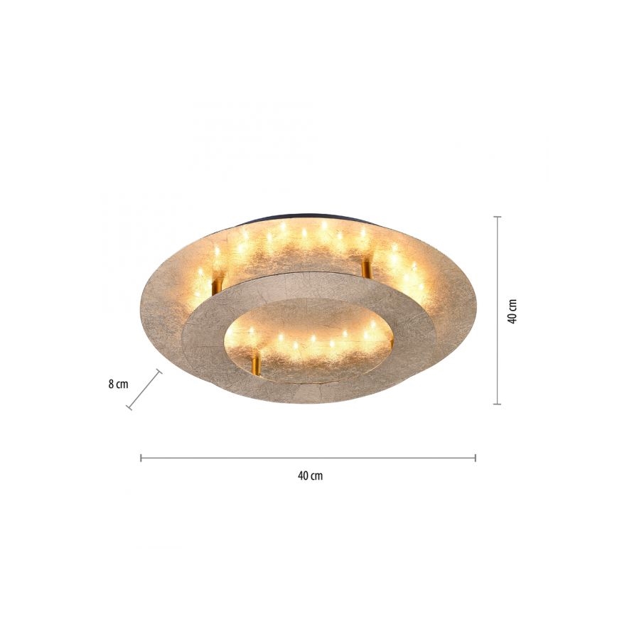 Paul Neuhaus 9620-12 - Iluminação de teto LED NEVIS LED/18W/230V dourado