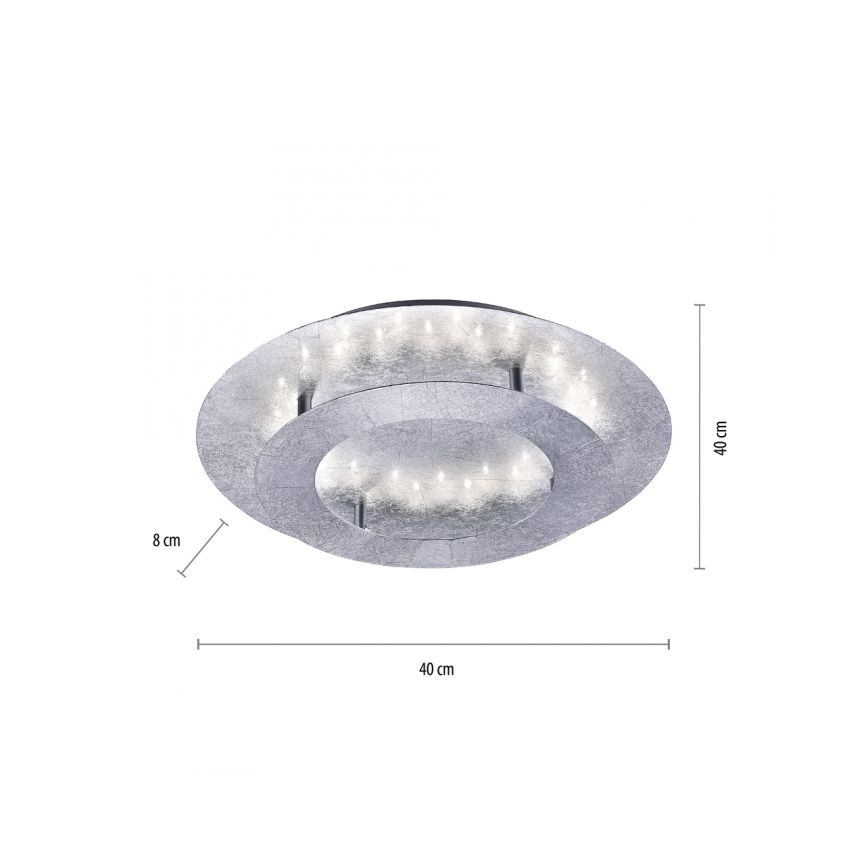 Paul Neuhaus 9620-21 - Iluminação de teto LED NEVIS LED/18W/230V prateada