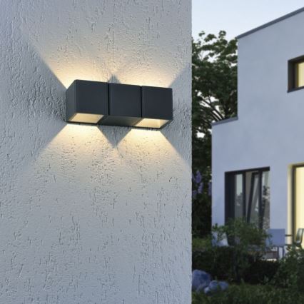 Paul Neuhaus 9658-13 - Iluminação de parede exterior LED MARCEL 2xLED/4W/230V IP54