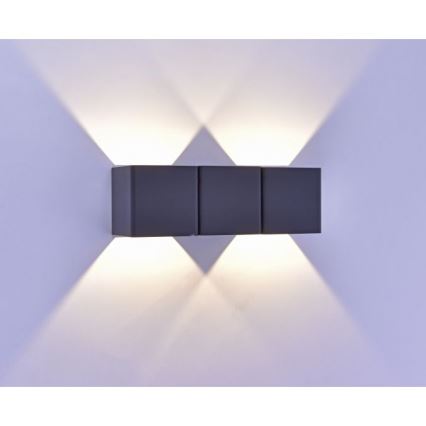 Paul Neuhaus 9658-13 - Iluminação de parede exterior LED MARCEL 2xLED/4W/230V IP54