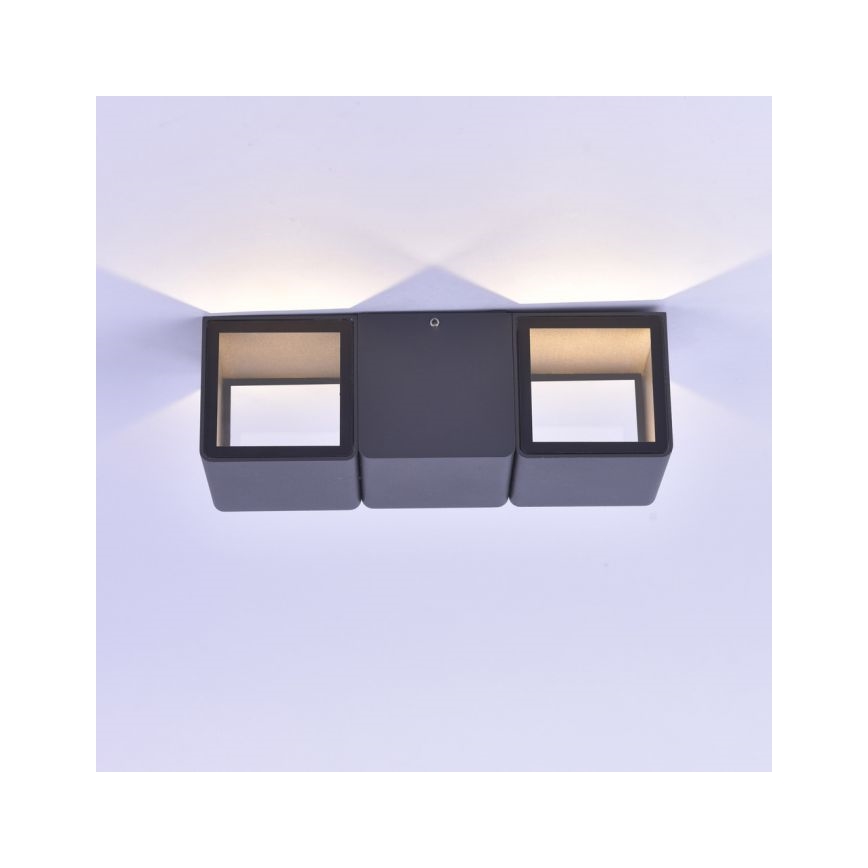 Paul Neuhaus 9658-13 - Iluminação de parede exterior LED MARCEL 2xLED/4W/230V IP54