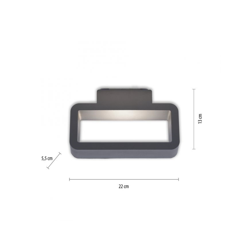 Paul Neuhaus 9668-13 - Iluminação de parede exterior LED HENDRIK LED/5,2W/230V IP54
