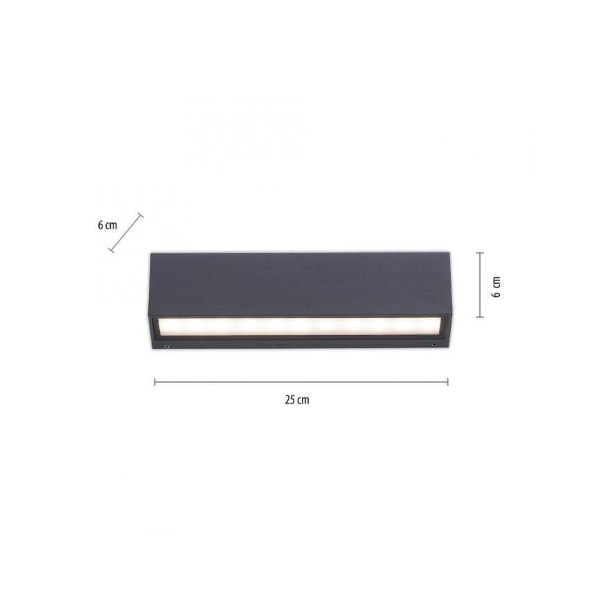 Paul Neuhaus 9675-13 - Iluminação de parede exterior LED ROBERT 2xLED/9W/230V IP65