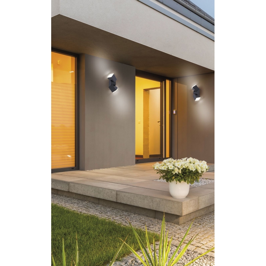 Paul Neuhaus 9722-13 - Iluminação de parede exterior LED RYAN 2xLED/5W/230V IP54