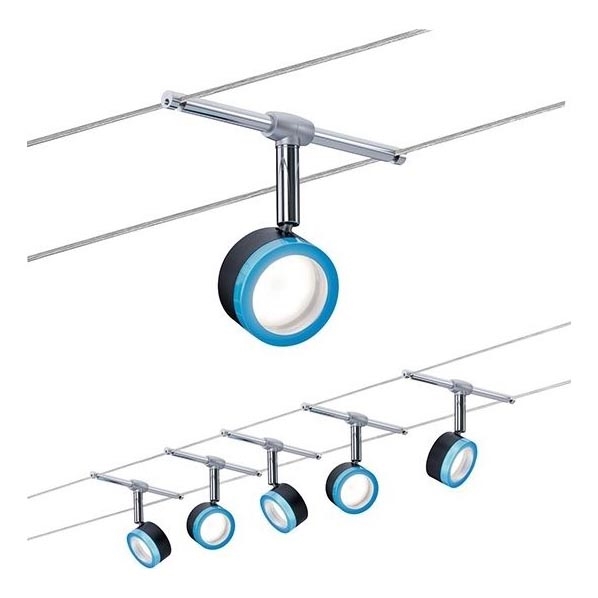 Paulmann 3982 - CONJUNTO 5xLED/4W Foco para um sistema de cordas TIP 230V