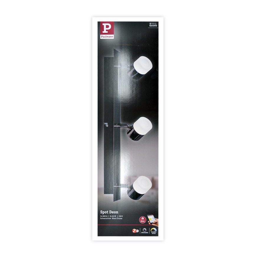 Paulmann 50099 - 3xLED/6,5W Foco com regulação SMART DEON 230V ZigBee