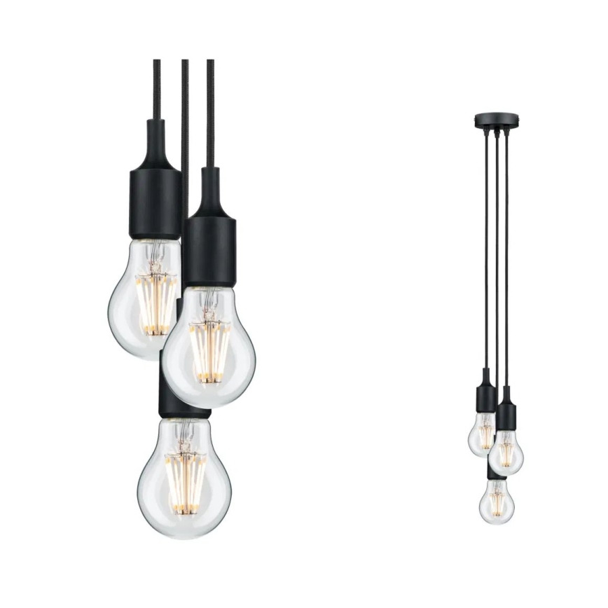 Paulmann 50382 - 3xE27/60W Cabo de carregamento KETIL 230V