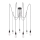 Paulmann 50390 - Candeeiro suspenso NEORDIC 7xE27/20W/230V aranha