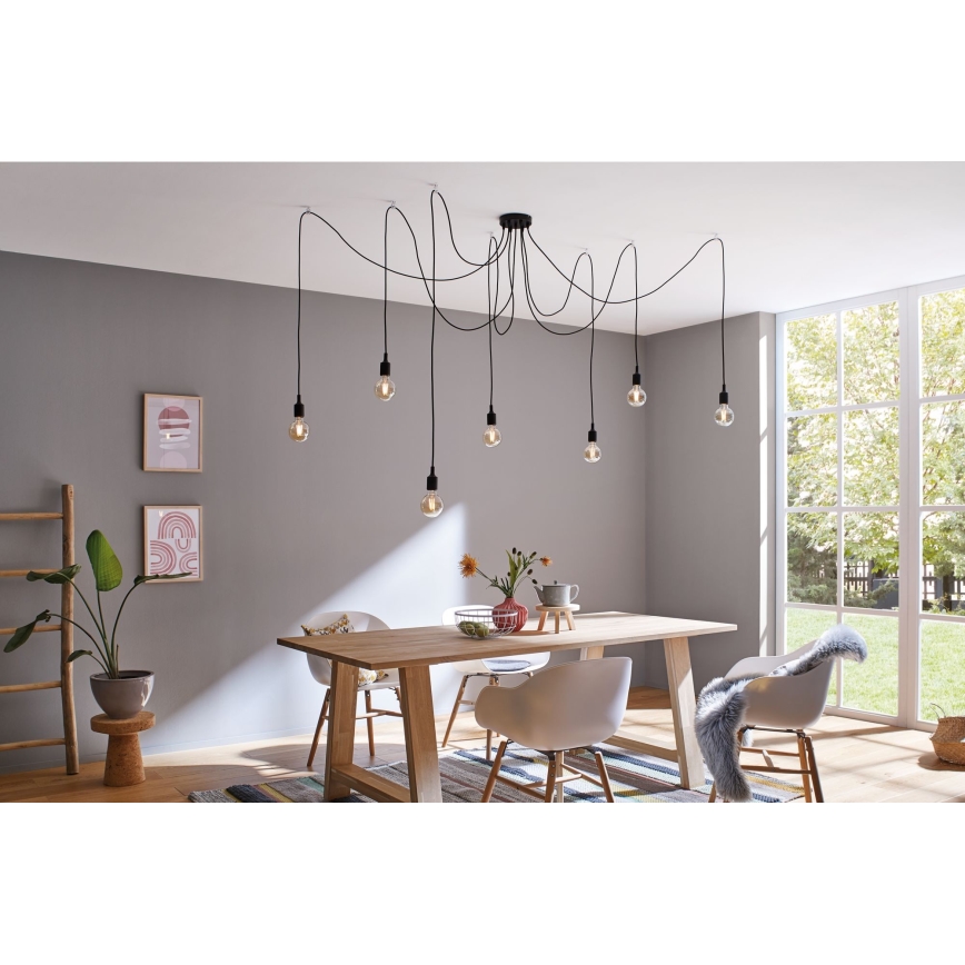 Paulmann 50390 - Candeeiro suspenso NEORDIC 7xE27/20W/230V aranha