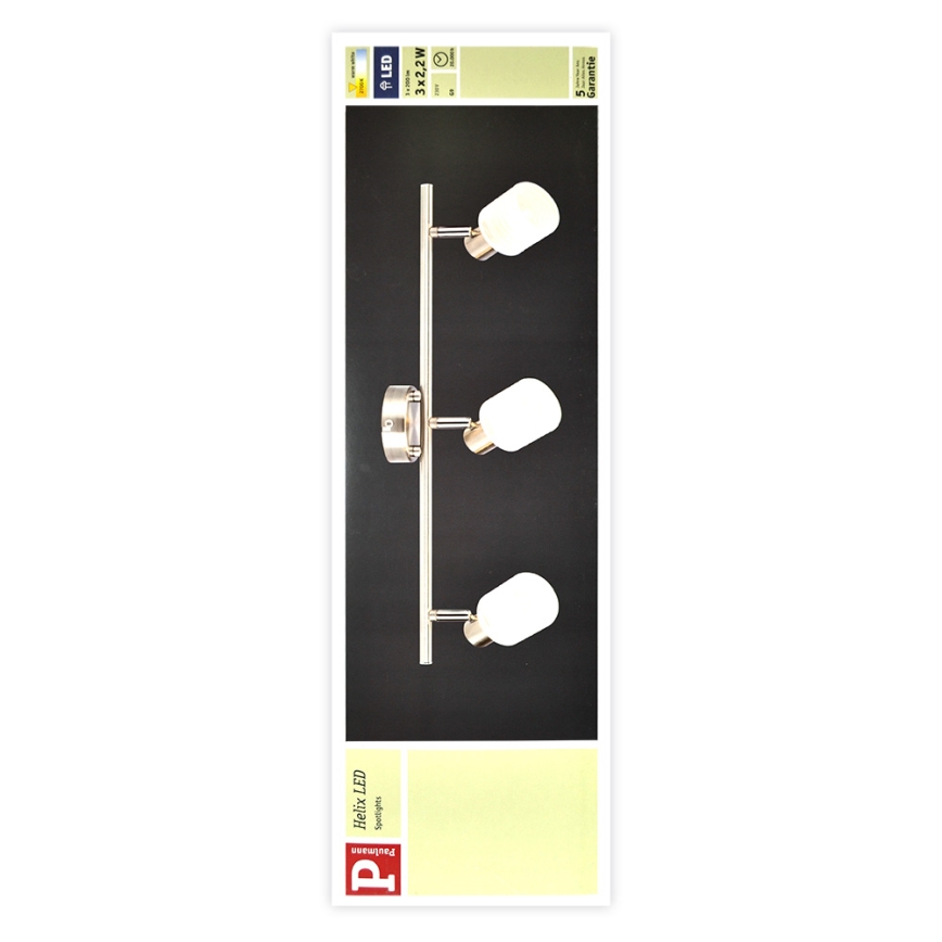 Paulmann 60200 - 3xLED-G9/2,2W Foco HELIX 230V