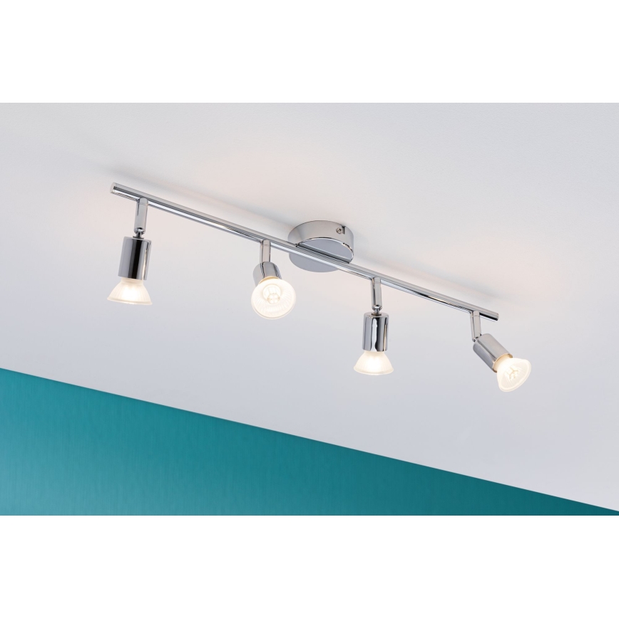 Paulmann 66753 - 4xGU10/10W IP44 Foco para casa de banho CAROLINA 230V