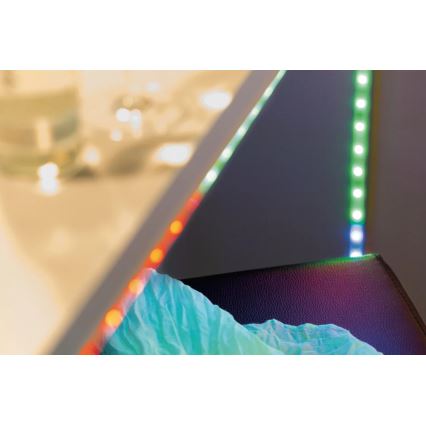 Paulmann 70480 - LED RGBW/16,5W Tira com regulação DIGITAL 5 m 230V + comando