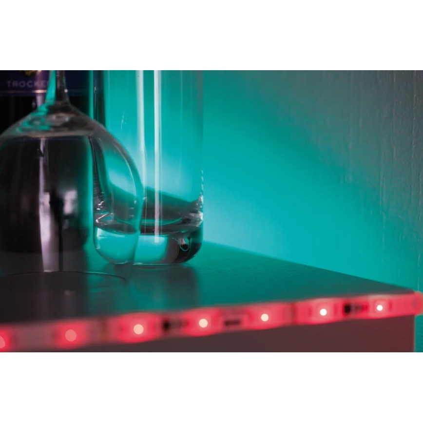 Paulmann 70480 - LED RGBW/16,5W Tira com regulação DIGITAL 5 m 230V + comando