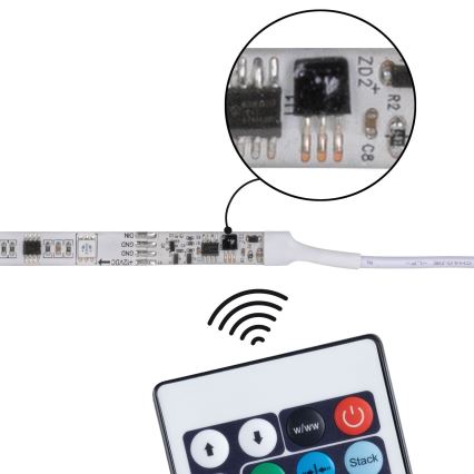 Paulmann 70513 - Tira com regulação LED RGB/10W SIMPLED 5m 230V + CR