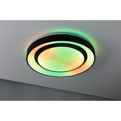 Paulmann 70545 - LED RGBW/38,5W Iluminação de teto com regulação RAINBOW 230V 3000-6500K + controlo remoto
