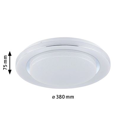 Paulmann 70546 - LED RGBW/22W Iluminação de teto com regulação RAINBOW 230V 3000-6500K + controlo remoto